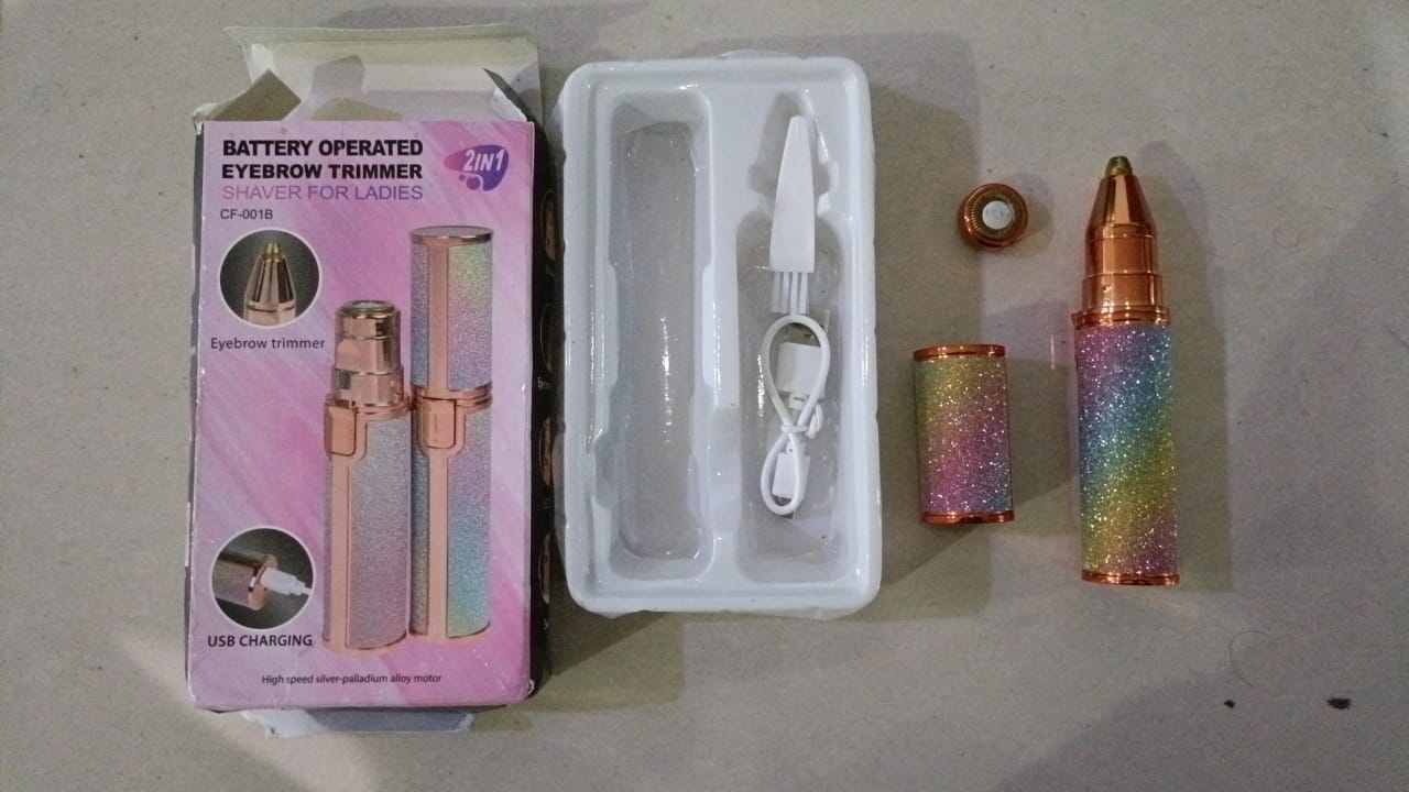 2 In 1 Hair Remover Chargeable , Multi Attractive Color With USB Charging Cable And Cleaning Brush