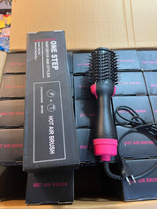 3 in 1 Hair Dryer & Brush (Dryer + Styler) Brush for Fast Drying, Straightening, Curling