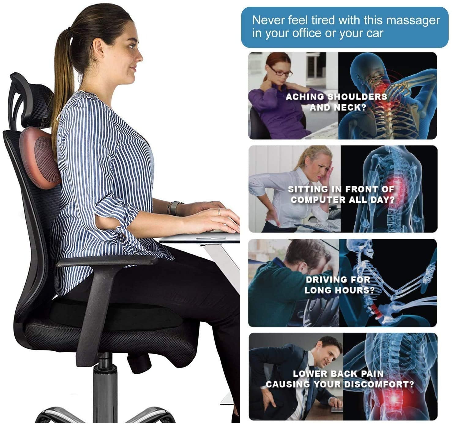 Car and Home Massage Pillow Electric Massager