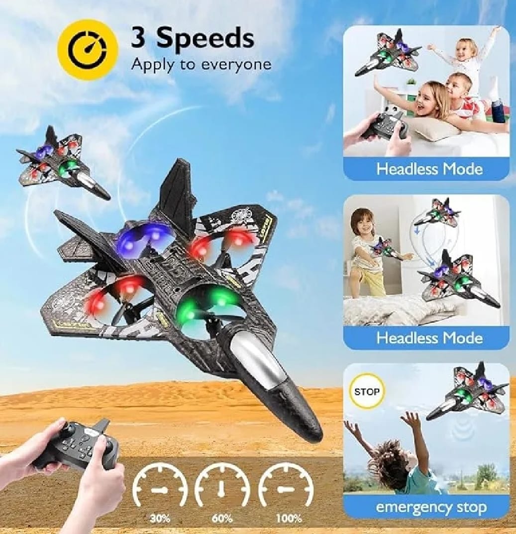 RC Fighter Jet Plane 24G Remote Control Foam Airplane Toy